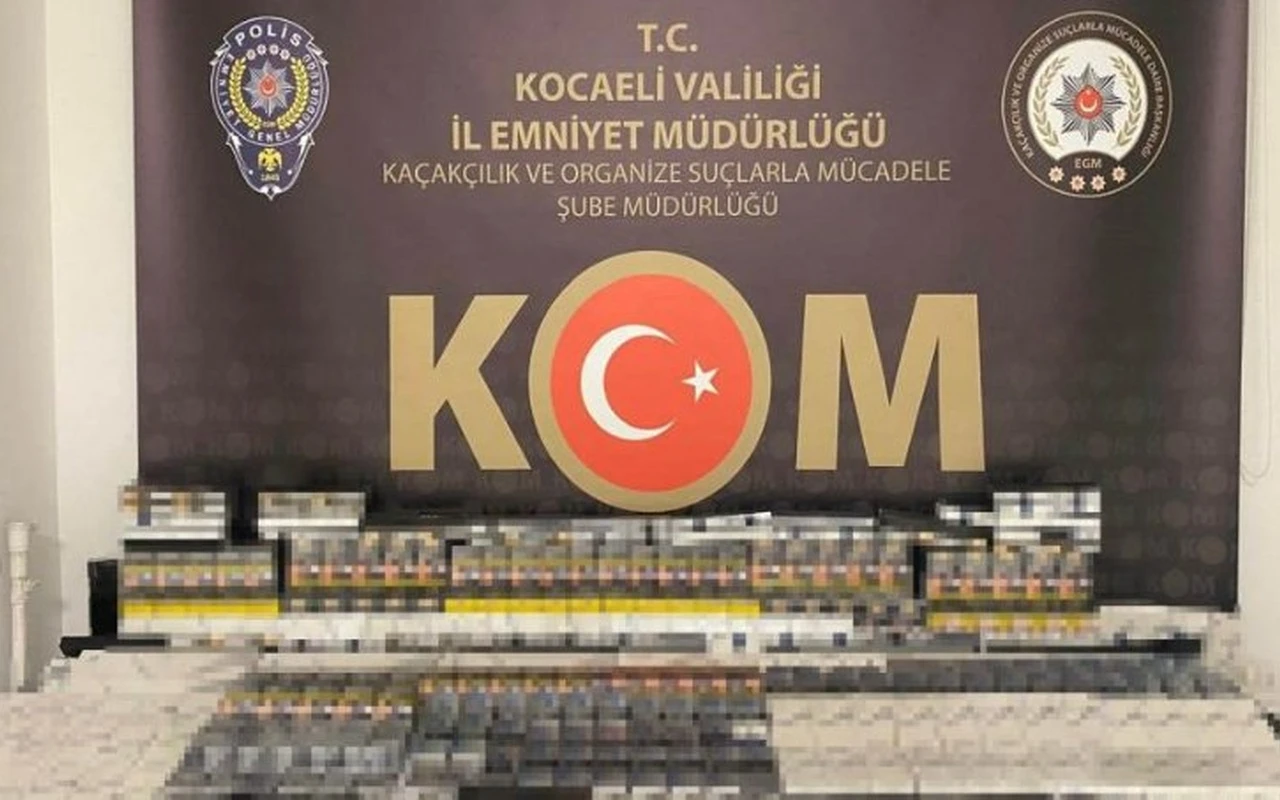 Kartepe'de 700 paket kaçak sigara ele geçirildi
