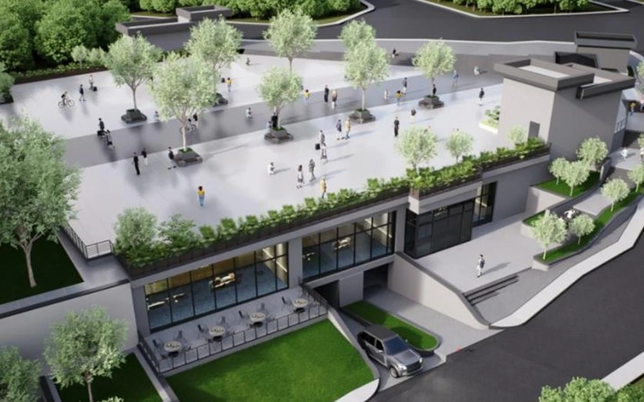 Dilovası kent meydanında zemin güçlendirme çalışıyor