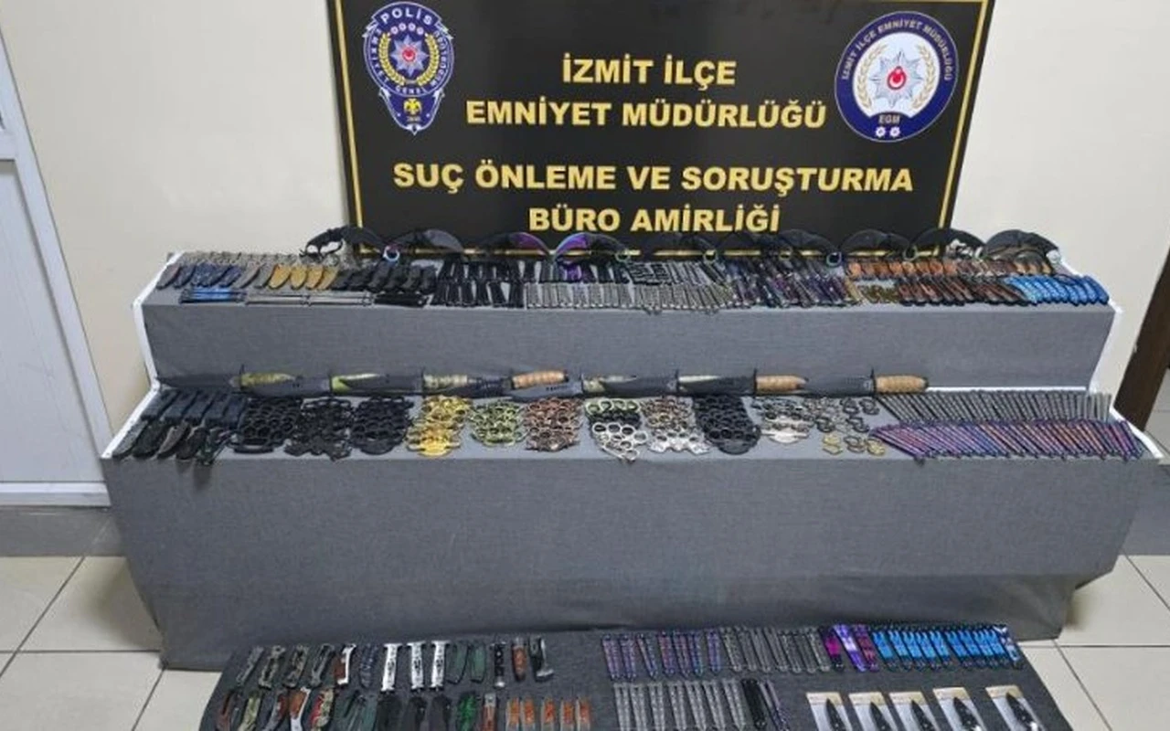 Kocaeli’de ruhsatsız kesici alet yakalandı