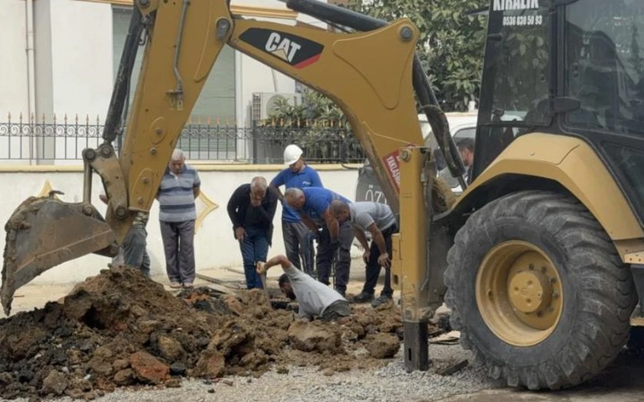 Darıca'da doğal gaz borusu delindi