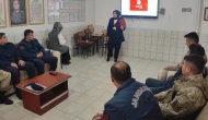 Demirözü Jandarma Komutanlığı'na kadına yönelik şiddetle mücadele eğitimi verildi