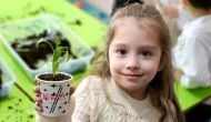 Minik öğrencilerden anlamlı bir proje: Bilecik'te çiçekler dikildi, sebzeler toprakla buluştu