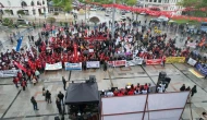 Bandırma'da 1 Mayıs kutlandı: "1 Mayıs işçi bayramı" dolayısıyla yürüyüş ve kutlama programı yapıldı