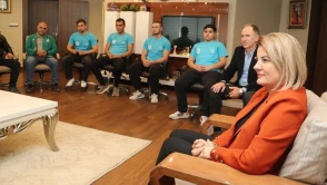 İzmit güreş takımı başkanı ziyaret etti