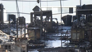 Gebze’de parfüm tesisinde yangından geriye kalanlar