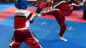 Körfez'de kick boks takımları ortak antrenman yaptı
