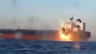 Kefken açıklarında gemi vuruldu