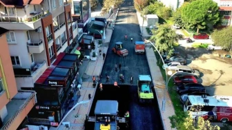 Körfez’de hafta sonu asfalt çalışmaları sürdü