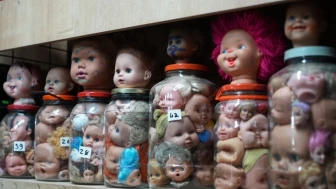 Kocaeli'de 5 bin oyuncak bebek kafası sergileniyor