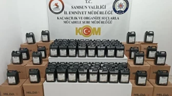 Samsun'da polisten şok operasyon: 1 ton etil alkol ele geçirildi
