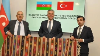 Çameli heyeti Azerbaycan'ın Bilesuvar kentinde temaslarda bulundu