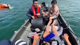 Sapanca Gölü'nde dehşet: Batmakta olan kanodan jandarma kurtardı
