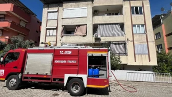 Aydın'da unutulan ütü yangın çıkardı, yatak odası kullanılmaz hale geldi