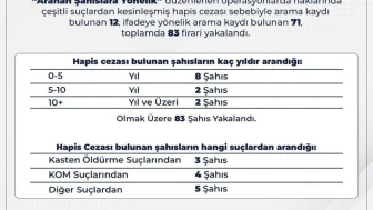 Bingöl'de 83 aranan kişi operasyonla yakalandı