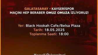 Kocaeli Üniversitesi'nde Galatasaray organizasyonu: Kocaelispor tepkisi patladı
