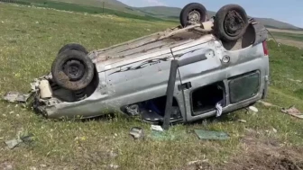Konya Kulu'da korkunç kaza: Direksiyon hakimiyetini kaybeden sürücü takla attı, 2 yaralı