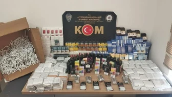 Afyonkarahisar'da şok baskın: 13 bin kaçak makaron ele geçirildi