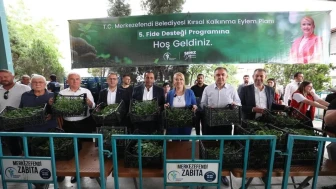 Merkezefendi Belediyesi'nden çiftçilere müjde! Fide dağıtımı başladı