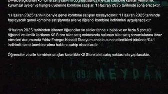 Kocaelispor'dan ailelere ve öğrencilere %41 indirim fırsatı! Kombine kartlar 1 Haziran'da satışta