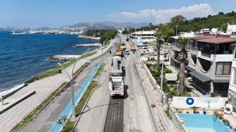 Bodrum Turgutreis’in yolları yenileniyor: 34 milyon tl'lik yatırımla 2 bin 900 metrelik yol çalışması