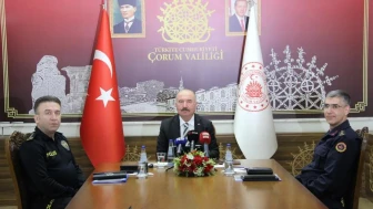 Çorum Valisi Çalgan: "Kişilere karşı işlenen suçlarda genel olarak yüzde 23 azalma yaşandı"