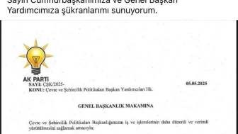 İzmit Belediye Başkanlığı aday adayı Talha Kös, Çevre ve Şehircilik Politikaları Başkan Yardımcısı oldu
