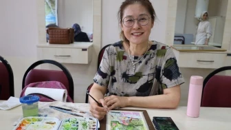 Sunghee Park KOMEK resim kursuyla hayat değiştirdi