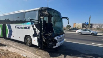 Kocaeli'de otobüs kamyona çarptı 7 yaralı