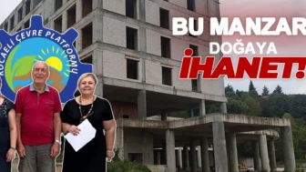 Maşukiye'de terk edilmiş bina tepki çekiyor