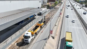 Gebze trafiği üstyapı çalışmaları başladı