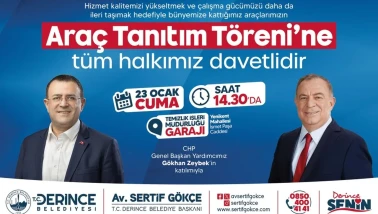 Derince Belediyesi yeni araçları tanıtacak