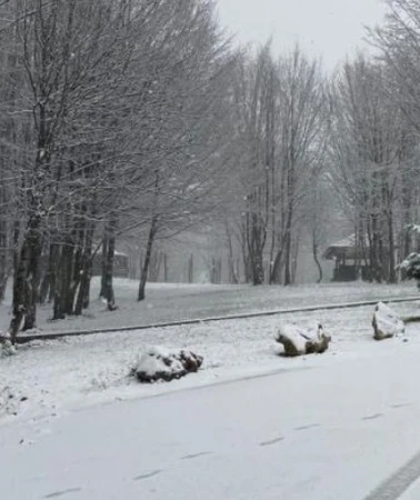 Kartepe'ye lapa lapa kar yağıyor