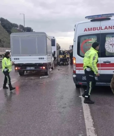 Kocaeli'de zincirleme kaza 7 yaralı