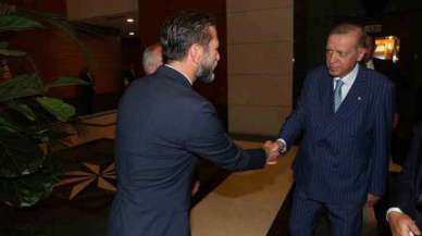 Aygün, Cumhurbaşkanı Erdoğan’a Çenesuyu’nun cam şişe ürününü takdim etti