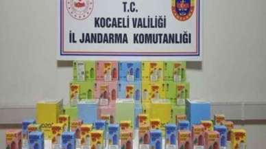 Kocaeli’de kaçak 13 bin 440 dolu makaron ile 467 elektronik sigara ele geçirildi