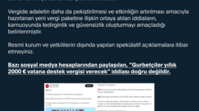 Gurbetçilerden vatana destek vergisi alınacak mı? Vatana destek vergisi nedir? 
