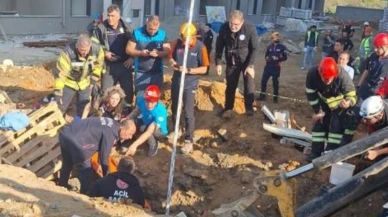 Çayırova inşaatında toprak kayması yaşandı