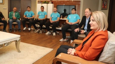 İzmit güreş takımı başkanı ziyaret etti