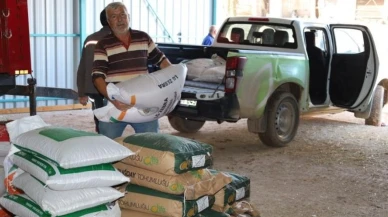 Kocaeli'de yangın mağduru çiftçilere destek verildi