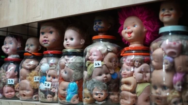 Kocaeli'de 5 bin oyuncak bebek kafası sergileniyor