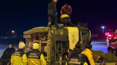 Kuzey Marmara Otoyolunda kaza trafiği durdurdu