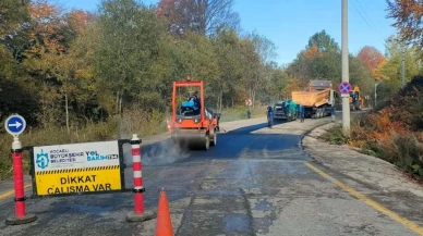 Kartepe zirve yolunda çalışmalar tamamlandı