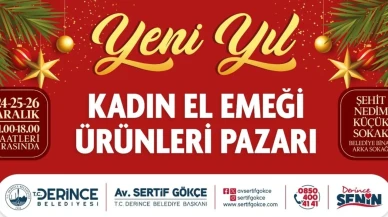 Derince'de kadın emeği ürünleri satışa çıkıyor