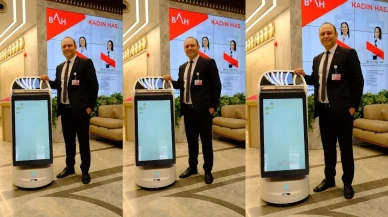 Kocaeli Darıca'da Büyük Anadolu Darıca Hastanesi'nde TOSBAH robot dönemi başladı: Hasta ve yakınlarına refakat ediyor