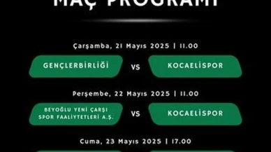 Kocaelispor U19 Takımı, bugün Altınordu Tesisleri'nde sahne alıyor! Rakipler kimler?