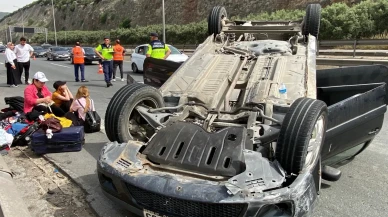 Tem Otoyolu Hereke mevkiinde feci kaza: 3 yaralı
