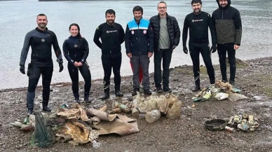 Muğla'da dalgıçlar yağmur altında deniz dibi temizliği yaptı: Çıkan atıklar şaşırttı