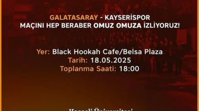 Kocaeli Üniversitesi'nde Galatasaray organizasyonu: Kocaelispor tepkisi patladı