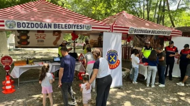 Trafik Haftası'nda Bozdoğan'da güvenlik çağrısı: Jandarma vatandaşları bilgilendiriyor