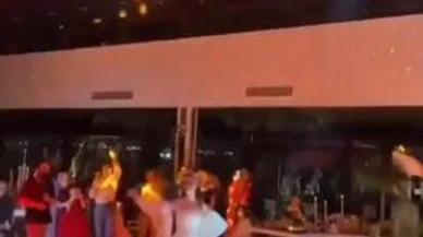 Düğünde dehşet: Dev disko topu gelin ve davetlilere çakıldı